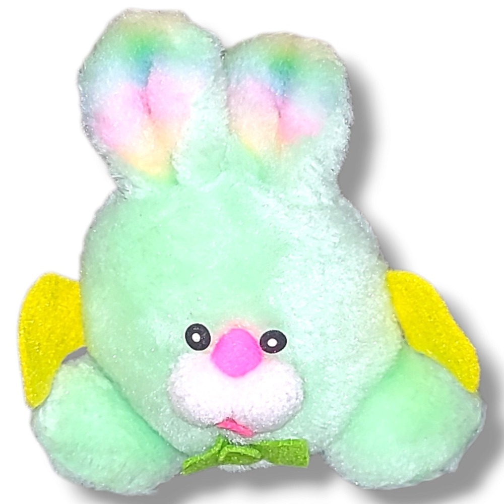 Vintage Dan Dee Plush Bobby Bunny Ball 5" Rabbit Stuffed Animal Ball